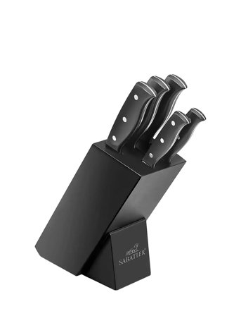 Knife Block Incl. Knives Mon Bloc 6-Pack Black Lion Sabatier