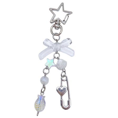 Y2K Stil Mobiltelefon Vedhæng Perlebesatte Telefonkæder Aftagelig Telefon Snor Stilfulde Telefonrem Dekorationer til Piger