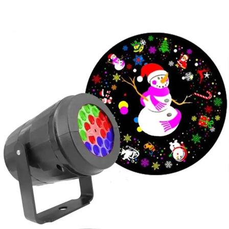USB Power Snefnug Jule Projektor LED Fairy Lys Indendørs Dekor Julemand Snefald Mønstre Projektion