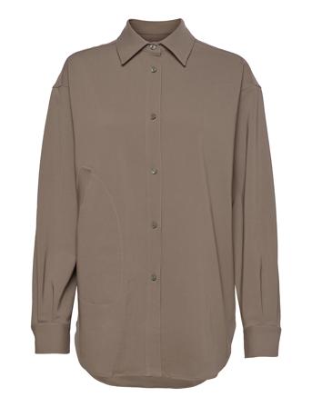 Kinna Bluse Langærmet Brun Tiger Of Sweden