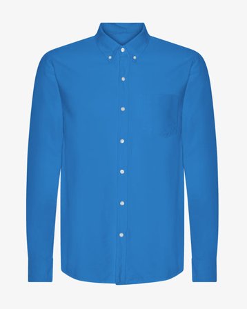 Organic Button Down Shirt - Pacific Blue - Male - S