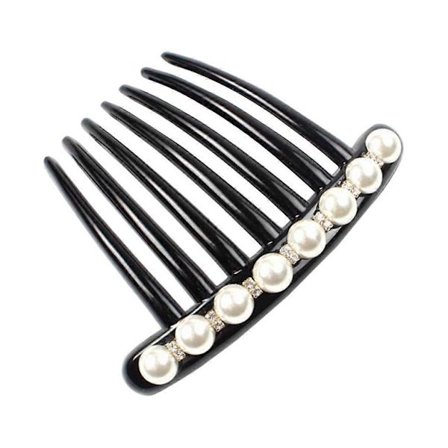 Moderigtig hårkam til damer Brude Perlehårklemme Tilbehør Perle med diamant