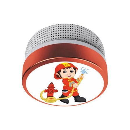 ELRO FS8110 Rökdetektor för barn - Brandmansdesign - Speciellt för barnkammaren - med 10 års batteri - kompatibel med n