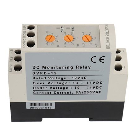 DVRD Ylijännite Alijännite Suojarele DC 12V Järjestelmille