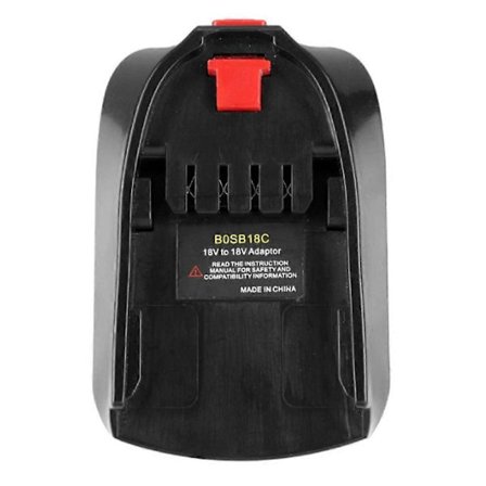 Adapter Konverter BOSB18C Brug til Bosch 18V Li-Ion Batteri BAT618