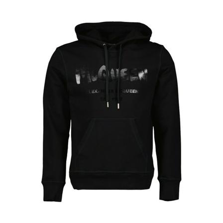 Alexander McQueen, Hoodies Czarny, Mężczyzna, Rozmiar: S