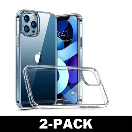 Genomskinligt Skal Iphone 14 Pro Max - Transparent Tpu 2-pack