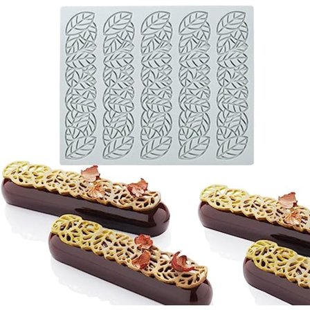 Spetsform i silikon för tårtdekoration, spetsformar i silikon för sockerhantverk, tryckning av sockerhantverk
