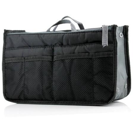 Bag in Bag Väskinsats innerväska svart 28cm * 18cm * 3-10cm black 28cm * 18cm * 3-10cm