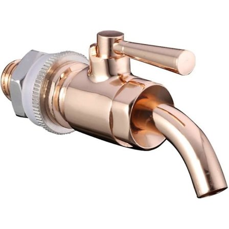 12mm Metall Vinfat Kran Tre Fat Kran Drikke Fat Praktisk Ventil Drikkedispenser Kaffe Juice Tappekran for Kontor Bar Hotell Hjem (Tilfeldig