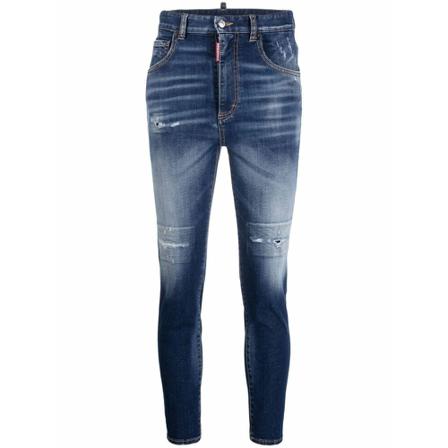 Dsquared2, Slim-fit Jeans Blauw, Dames, Maat:XS