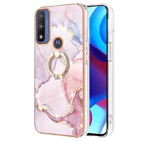 Marmormotiv Motorola Moto G Power (2022) / Motorola G Pure skal - Roséguld Marmor Dimma