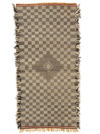 High Atlas Kelim Tæppe Orientalsk Brun/Orange (Uld, Marokko)