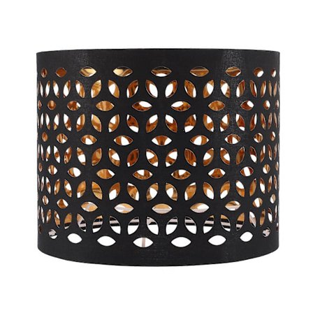 Urholkad tyglampskärm, dammtät lampskärm i tyg för hängande lampa