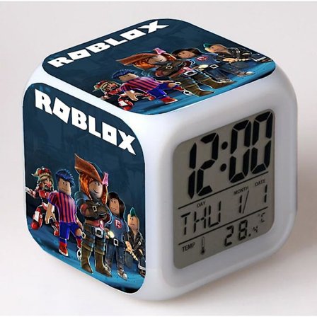 Animaatio Roblox Herätyskello Värikäs Valoisa Yövalo Opiskelijan Yöpöydän Herätyskello F