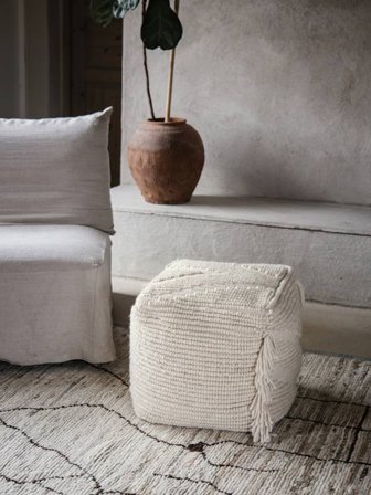Pouf Rhapsody Cover - Bianco 40X40