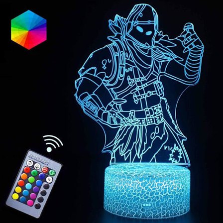 Fortnite Battleroyale Natlamper 3D Stemningseffekt LED Ni