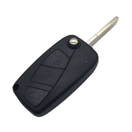 Bilnøkkelskall med 3 knapper til Fiat