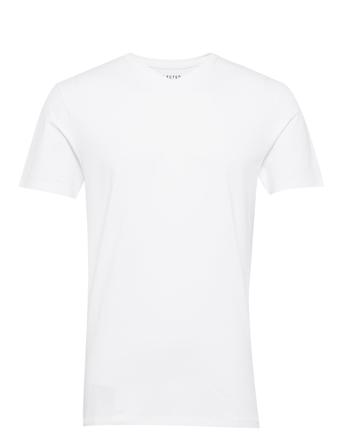 Slhnewpima Ss V-Neck Tee B T-shirt Hvid Selected Homme