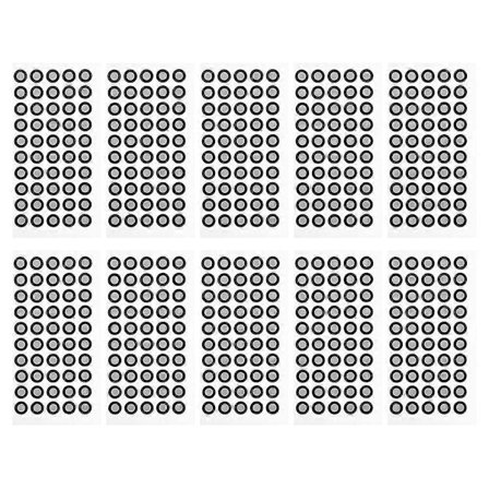 10 ark reference markør punkt reflekterende film markeringspunkter 3D scanner forsyninger[D]