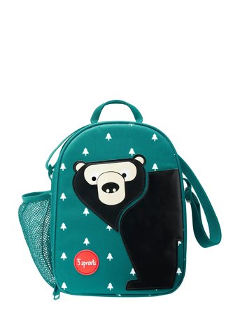 3 Sprouts 3 Sprouts Lunch Bag, Bear/Teal - Green - ONE SIZE