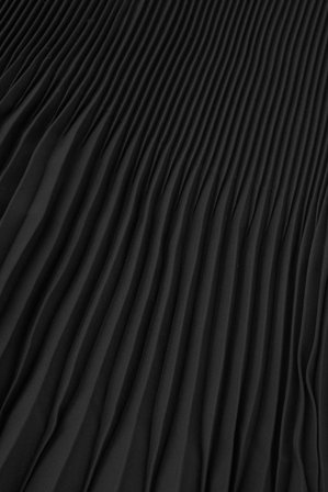 COS Women's Pleated Midi Skirt in Black