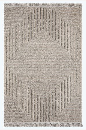 Hanah Home - Teppe-Faselis - Beige - Glattvevde tepper - 200X290 - Fra Homeroom