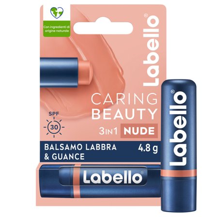 Labello Caring Beauty Lip & Cheek Nude Spf30 Burrocacao Labbra E