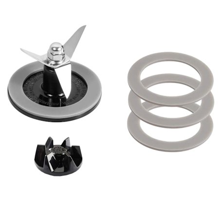 Varaosat Tehosekoittimen Teräkokoonpano 3 kpl Tiivisteillä, Varaosat Cuisinart CBT-500, SB5600, CB600 -tehosekoittimiin