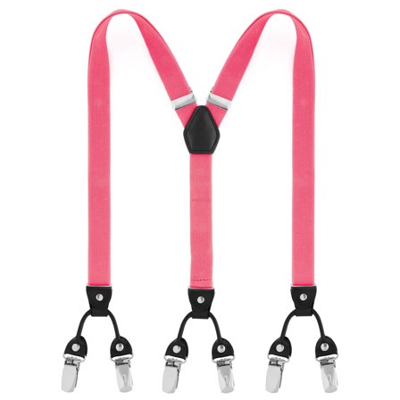 Slanke Seler i Tyggegummipink til mænd - Clip-on seler