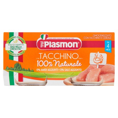 Plasmon Omogeneizzato Tacchino 2x80g