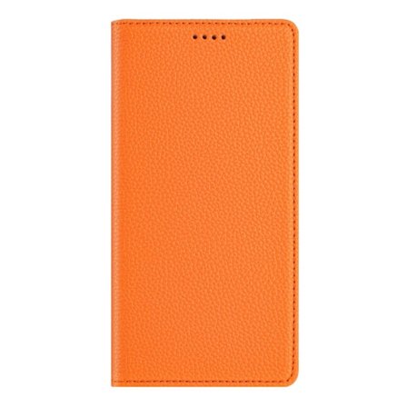 Fodral för iPhone16promax brun solid litchimönster multi kort läder magnetisk plånbok Japane