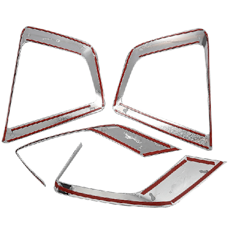 For Creta Ix25 Tilbehør Foran Bakre Tåkelys Deksel Ramme ABS Krom Eksteriør Dekorasjon 2017 20