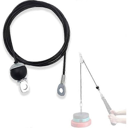 Tjock 5mm stålwire för kabeltrissa till hemmagym