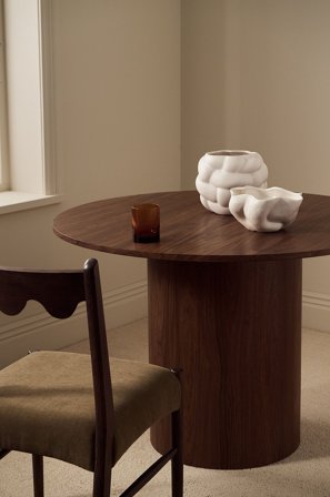 &Home - Spisebord Week Ø 110 cm - Brun - Spiseborde - Fra Homeroom