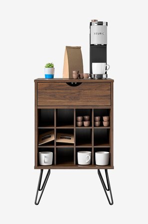 Novogratz - Opbevaringsstativ til drikkevarer Concord - Brun - Skænke & sideboards - Fra Homeroom