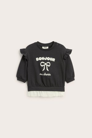 Kappahl | Bluza z falbaną | Czarne