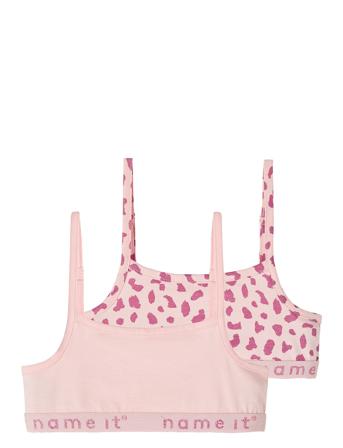 Nkfstrap Short Top 2P Strawberry Noos Name It Pink