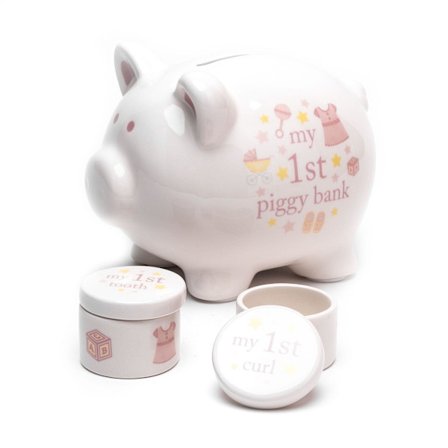 Hello Baby Piggy Box Set 'Baby Girl' One Size Vit