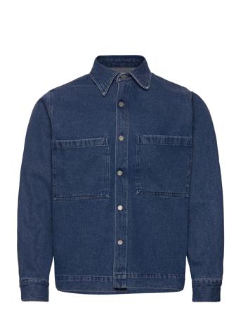 Overshirt Workwear Denim Overshirts Blå Schnayderman's*Betinget Tilbud