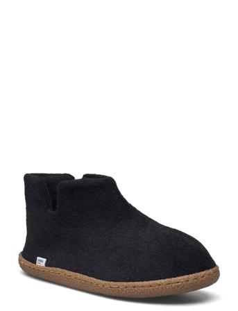 Slippers, High Black Enkel Studio