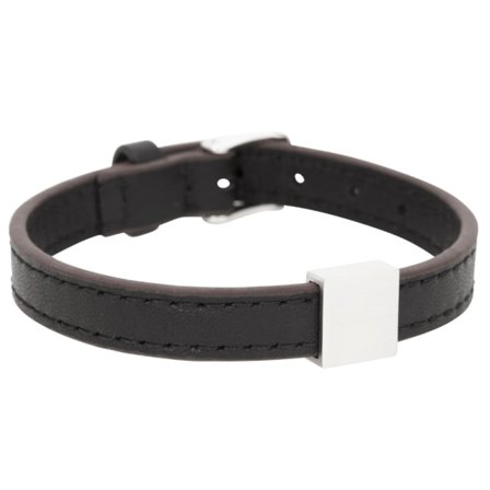 by BILLGREN Lyon | Läderarmband Accessoarer Herr Svart 19 cm