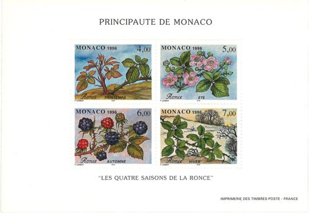 Monaco 1996 - YT BF 74 (2072-2075) - Postfrisk miniark