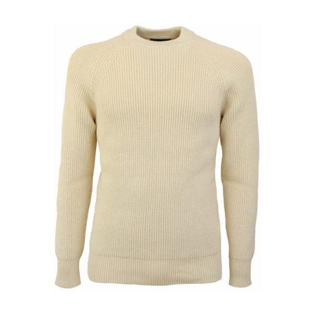 Alpha Studio Round-neck Knitwear , Beige , Heren , Maat: L Truien & Vesten