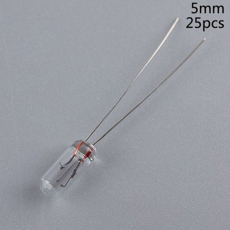 25 STK 5 mm 4 mm 3 mm Klar 12V Mini Glödlampa av vete rislökar Switchc 25Pcs 5MM