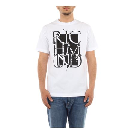 John Richmond T-shirt , Wit , Heren , Maat: M