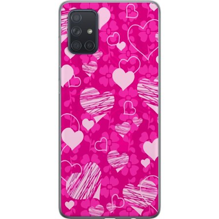 Yhteensopiva Puhelinkuori Samsung Samsung Galaxy A71 PopSydänKuviointi