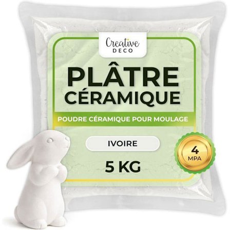 Luova Deco -valumuotti, norsunluu, nopea kuivuminen, 5 kg