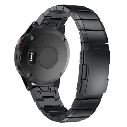 Garmin Fenix 5 klockband av rostfritt stål - Svart