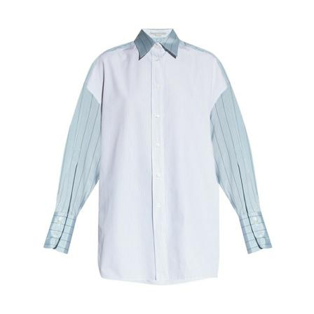 Stella McCartney Striped shirt , Blauw , Dames , Maat: 3XS